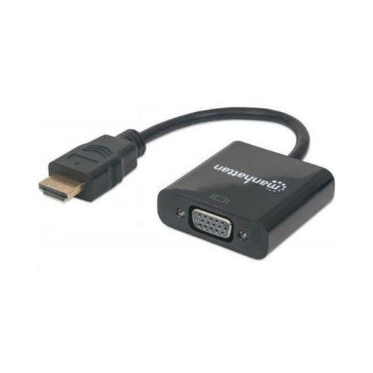 Manhattan - Strategic Hdmi Male To Vga Female, Black (151467)