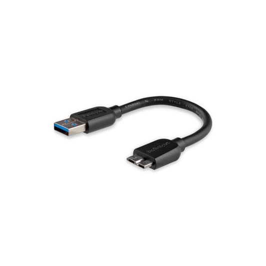 StarTech 15cm 6in Slim Usb 3.0 Micro B Cable (USB3AUB15CMS)