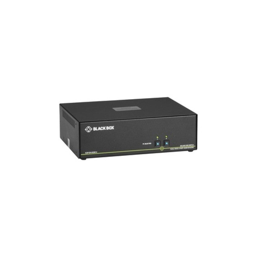 Black Box Secure Kvm Switch, Niap 3.0 Certified - 2-port, Dual-monitor, Hdmi 4k60, Usb, Audio , Gsa, Taa If Outside Tape Is Not Broken (SS2PDHHDMIU)