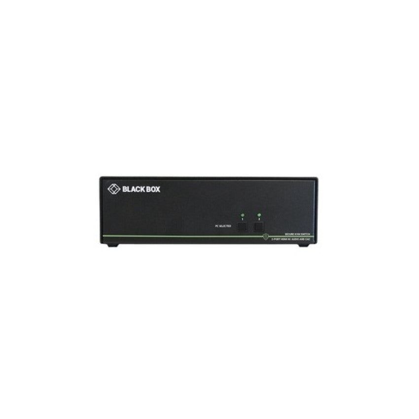 Black Box Secure Kvm Switch, Niap 3.0 Certified-2-port, Dual-monitor, Hdmi 4k60, Usb, Audio, Cac, Gsa, Taa If Outside Tape Is Not Broken (SS2PDHHDMIUCAC)