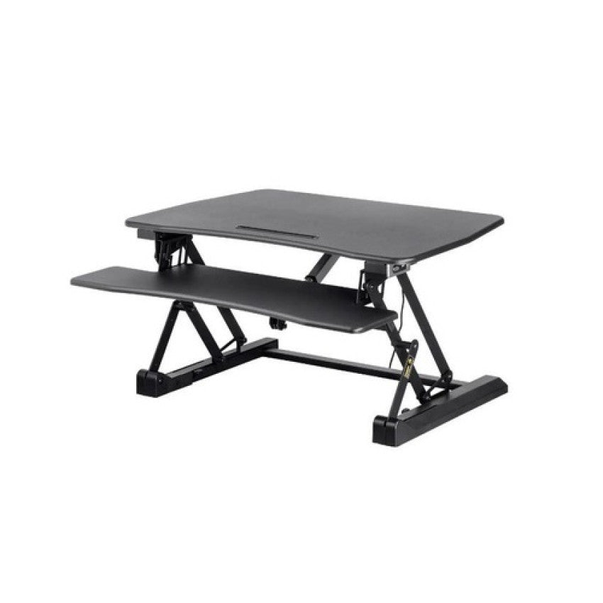 Monoprice Workstream By Electric Height Adjustable Sit-stand Workstation Desk Converter, 36in (27774)