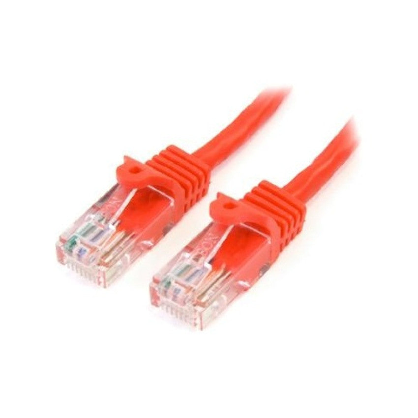 StarTech 2ft Red Snagless Cat5e Patch Cable (45PATCH2RD)