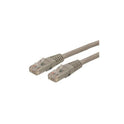 StarTech 15ft Cat6 Ethernet Cable Gray Cat 6 Poe (C6PATCH15GR)