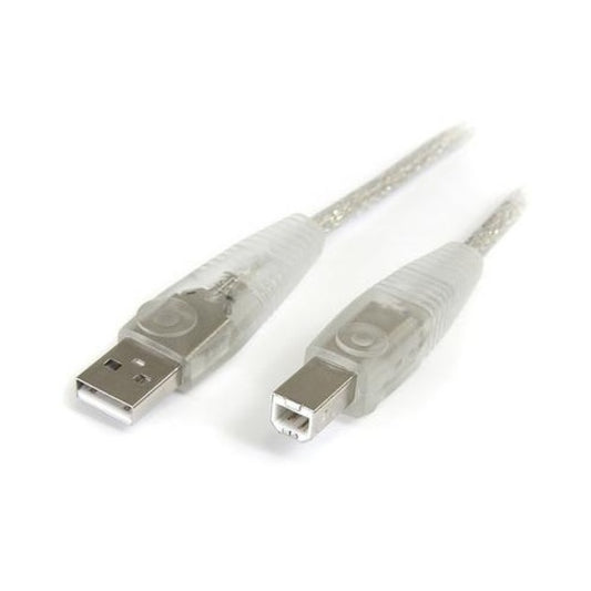StarTech 15 Ft Transparent Usb 2.0 Cable - A To B (USB2HAB15T)