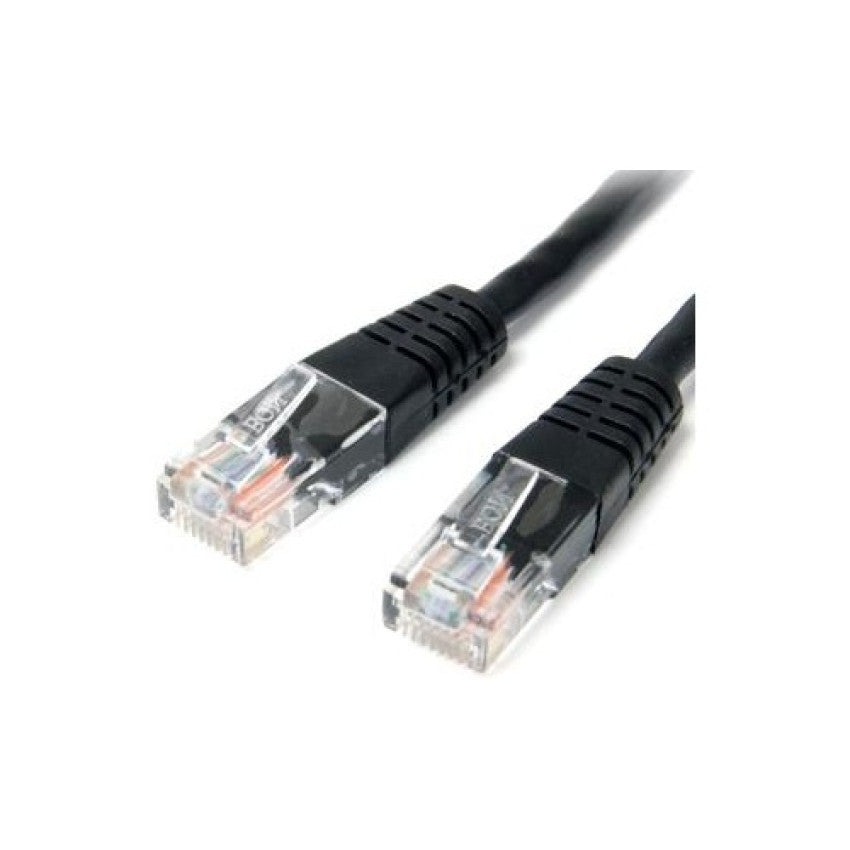 StarTech 25ft Black Molded Cat5e Utp Patch Cable (M45PATCH25BK)