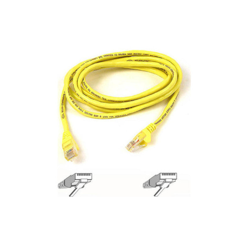 Belkin 50ft Cat6 Snagless Patch Cable Yellow (A3L98050YLWS)