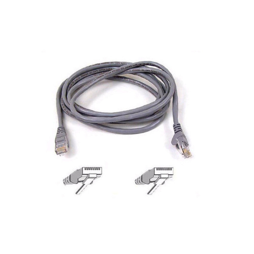 Belkin Cat6 Patch Cable Rj45m/rj45m 30ft Gray (A3L98030S)