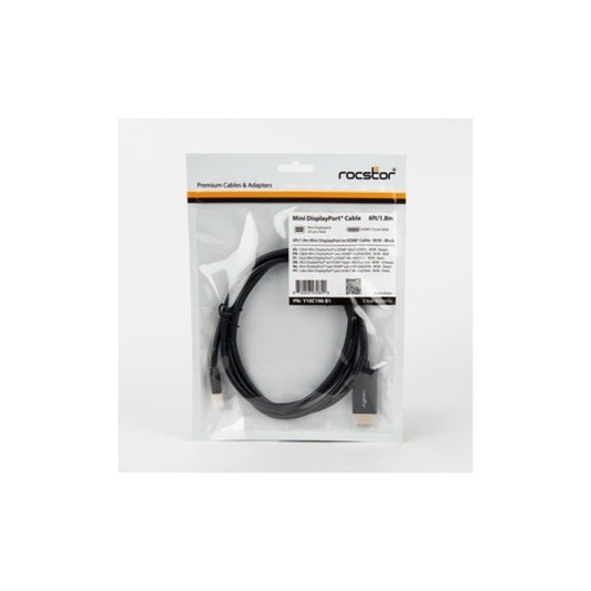 Rocstor Mini Displayport To Hdmi Cable M/m - S (Y10C196B1)