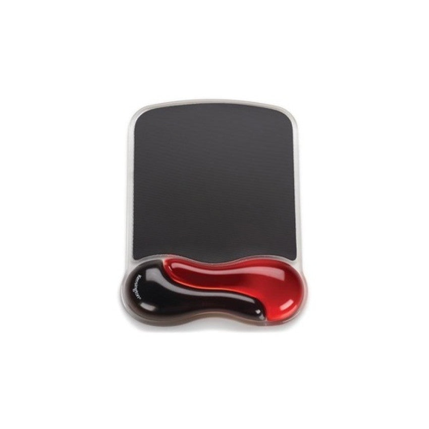 Kensington Duo Gel Wave Mouse Pad Wrist Rest - Red (K62402AM)