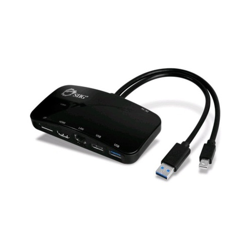 SIIG Mdp Video Dock With Usb 3.0 Lan Hub (JUH30412S1)