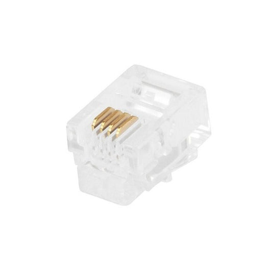 Monoprice Rj11 6p4c Plug Flat Stranded 50pcs/bag (7268)