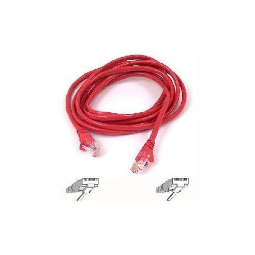 Belkin Cable,cat5e,utp,rj45m/m,7 ,gry/red,patch (A3L79107RDS)