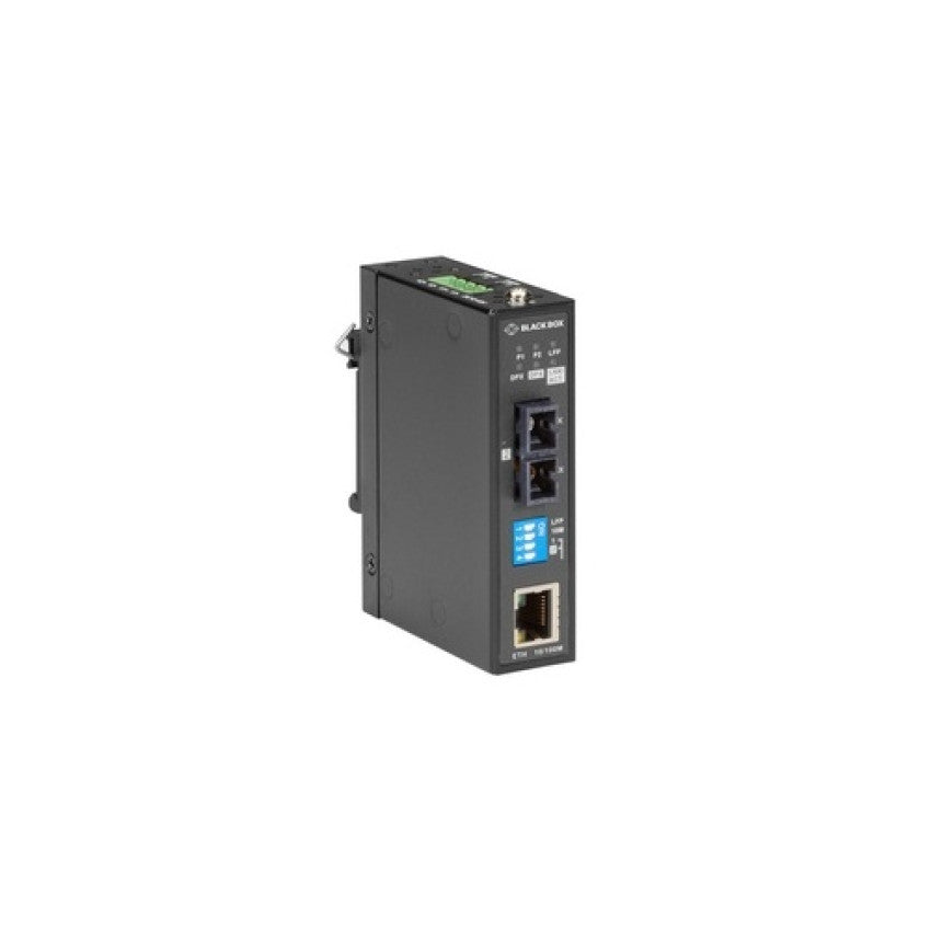 Black Box Fast Ethernet(100-mbps)industrial Media Converter-100-mbps Copper To 100-mbps Singlemode Fiber,1310nm,30km,sc,gsa,taa (LMC282A)