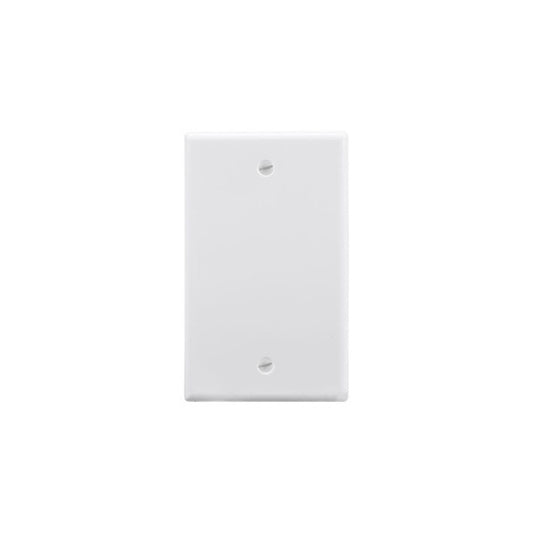 Monoprice 1-gang Blank Wall Plate_ White (34491)
