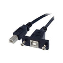 StarTech 1 Ft Panel Mount Usb Cable B To B - F/m (USBPNLBFBM1)