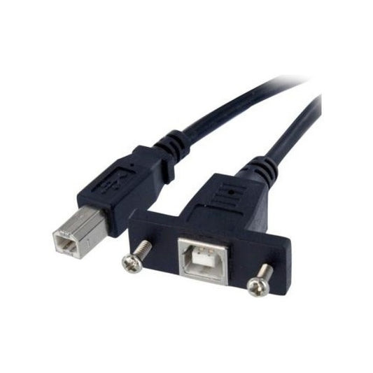 StarTech 1 Ft Panel Mount Usb Cable B To B - F/m (USBPNLBFBM1)