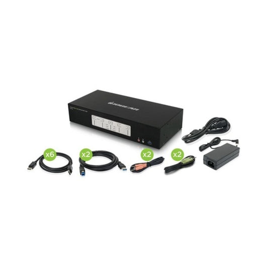 Iogear 4-port 4k Triple View Displayport Kvmp (GCS1964)