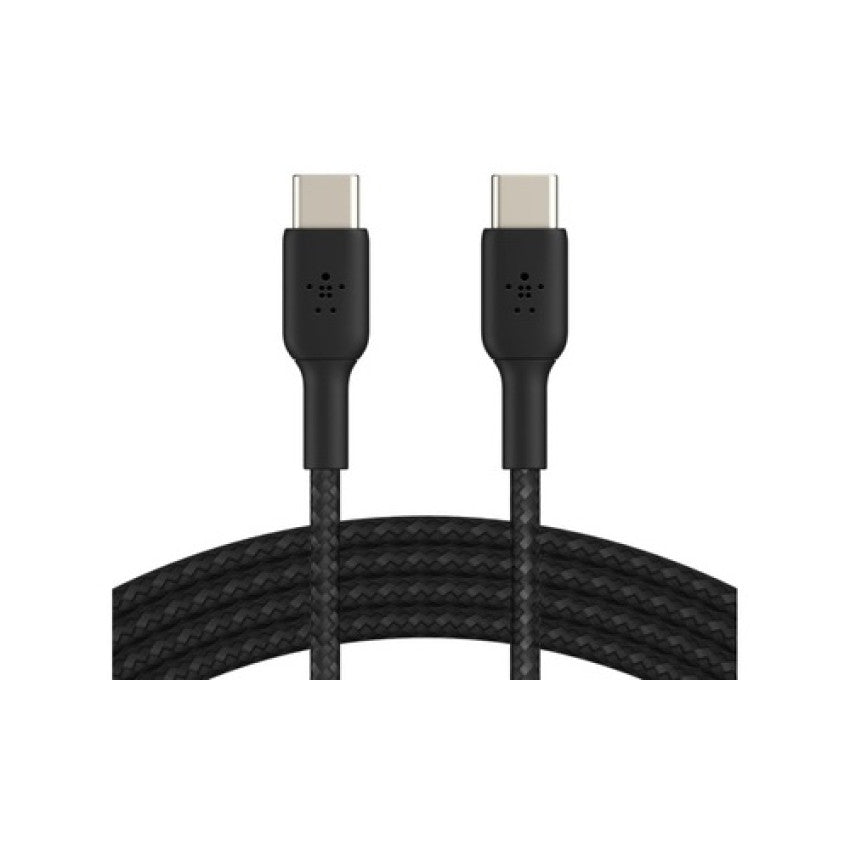 Belkin Braided Usbc To Usbc Cable,1m Blk (CAB004BT1MBK)