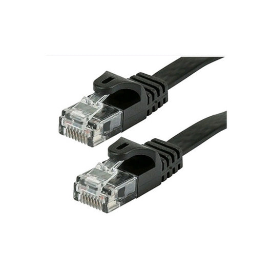 Monoprice Cat5e Flat Patch Cable_ 2ft Black (9546)