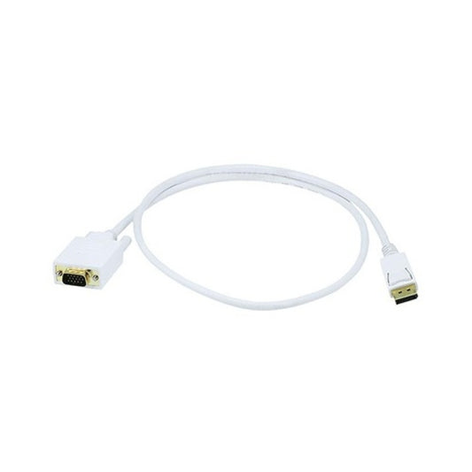 Monoprice 3ft Displayport To Vga Cable - White (6018)