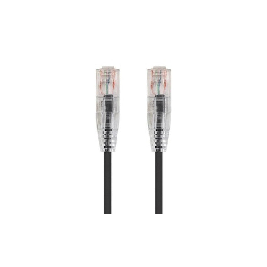 Monoprice Slimrun Cat6 Utp Cable-2ft Black (13522)