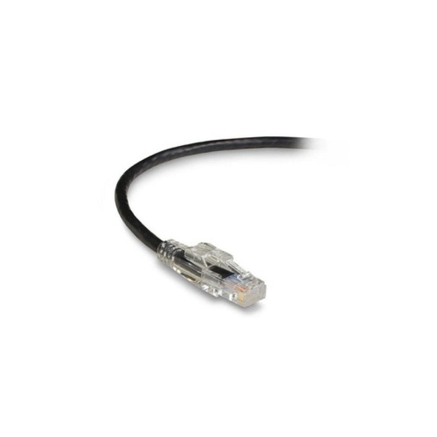 Black Box Cat6 550-mhz Locking Snagless Stranded Ethernet Patch Cable-unshielded (utp), Cm Pvc (rj45 M/m), Black, 3-ft. (0.9-m) (C6PC70BK03)