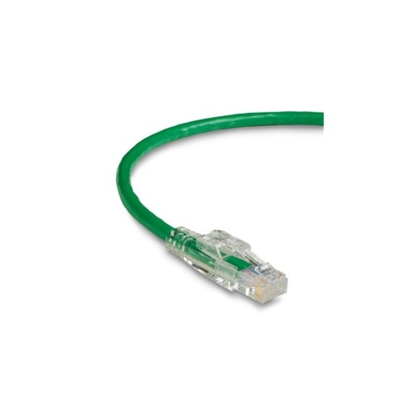 Black Box Cat6 550-mhz Locking Snagless Stranded Ethernet Patch Cable-unshielded (utp), Cm Pvc (rj45 M/m), Green, 5-ft. (1.5-m) (C6PC70GN05)