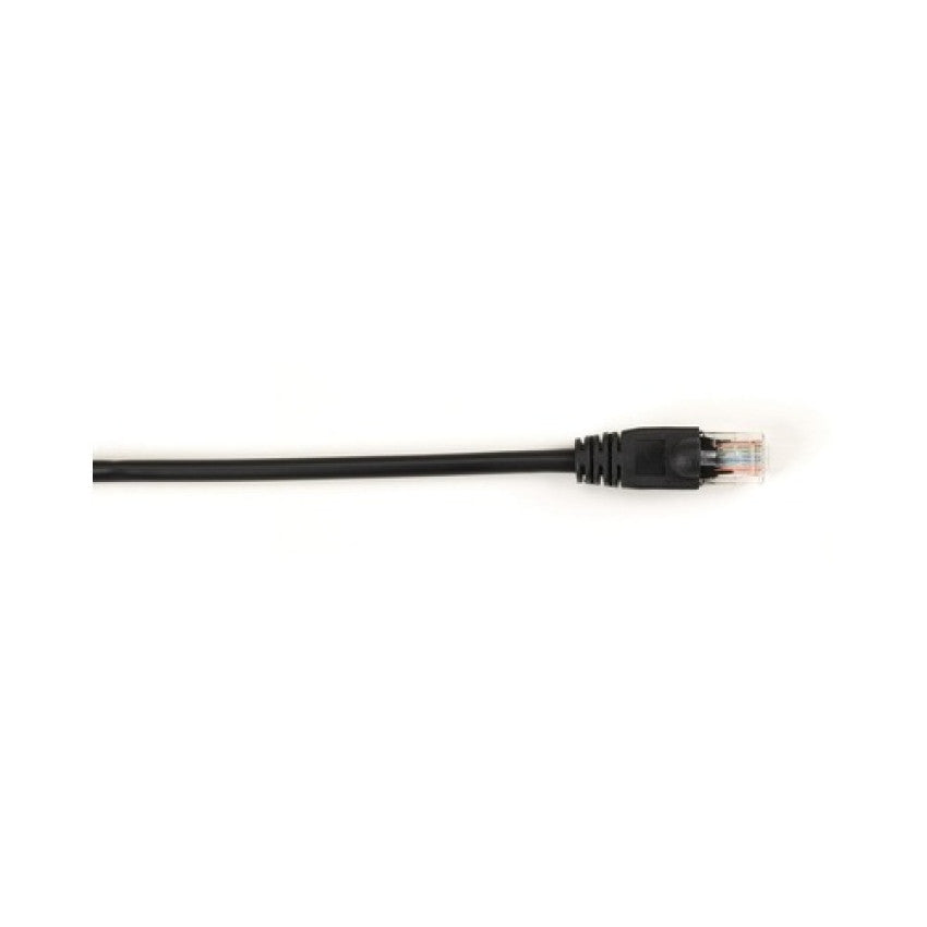 Black Box Cat6 250-mhz Molded Snagless Stranded Ethernet Patch Cable - Unshielded (utp), Cm Pvc (rj45 M/m), Black, 1-ft. (0.3-m) (CAT6PC001BK)