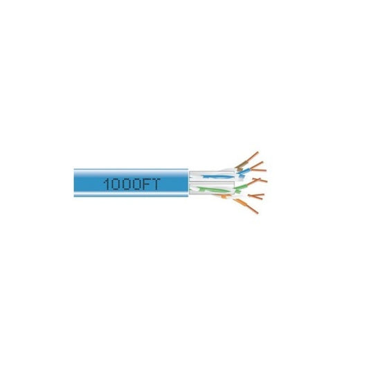 Black Box Cat6a 650-mhz Solid Ethernet Bulk Cable - Unshielded (utp), Cmr Pvc, Blue, 1000-ft. (304.8-m) Spool, Gsa, Taa (C6ABC50BL1000)