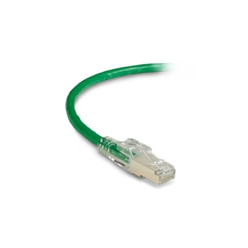 Black Box Cat6 250-mhz Locking Snagless Stranded Ethernet Patch Cable-shielded (s/ftp), Cm Pvc (rj45 M/m), Green, 3-ft. (0.9-m) (C6PC70SGN03)