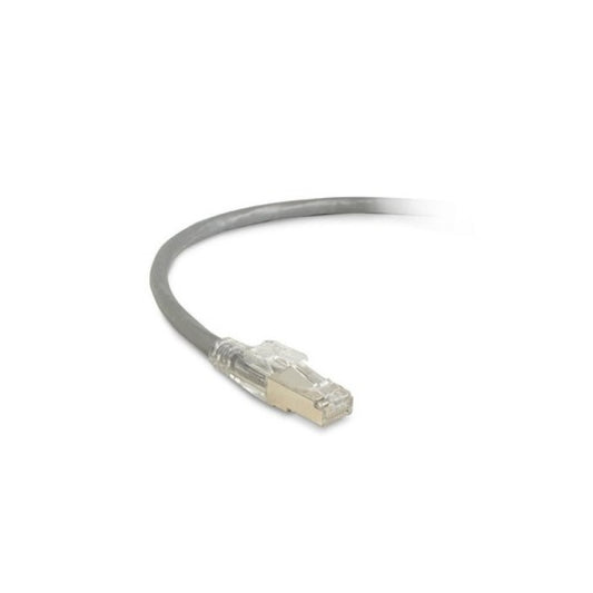 Black Box Cat6 250-mhz Locking Snagless Stranded Ethernet Patch Cable - Shielded (s/ftp), Cm Pvc (rj45 M/m), Gray, 1-ft. (0.3-m) (C6PC70SGY01)