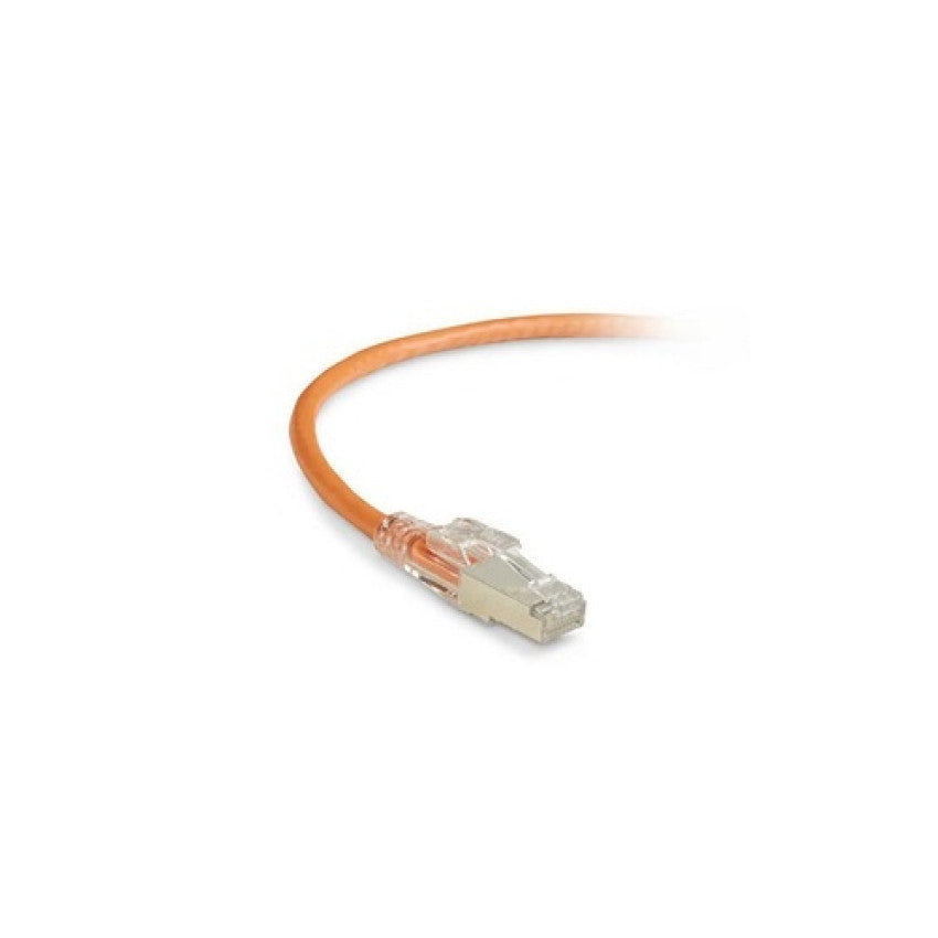 Black Box Cat6 250-mhz Locking Snagless Stranded Ethernet Patch Cable-shielded (s/ftp), Cm Pvc (rj45 M/m), Orange, 3-ft. (0.9-m) (C6PC70SOR03)