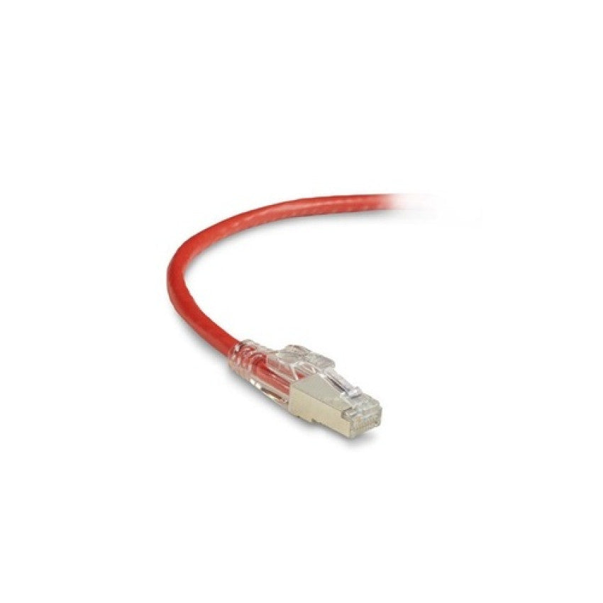 Black Box Cat6 250-mhz Locking Snagless Stranded Ethernet Patch Cable - Shielded (s/ftp), Cm Pvc (rj45 M/m), Red, 3-ft. (0.9-m) (C6PC70SRD03)