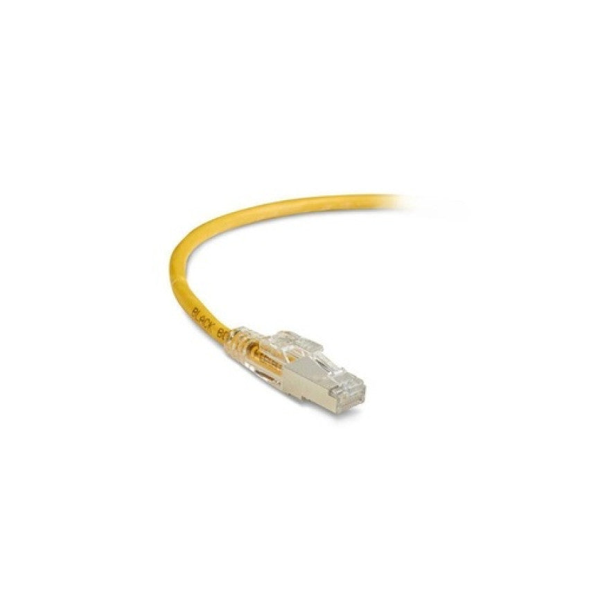 Black Box Cat6 250-mhz Locking Snagless Stranded Ethernet Patch Cable-shielded (s/ftp), Cm Pvc (rj45 M/m), Yellow, 3-ft. (0.9-m) (C6PC70SYL03)