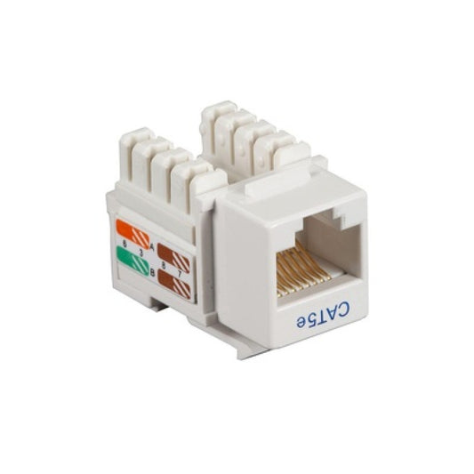 Black Box Cat5e Keystone Jack - Unshielded, Rj45, White (CAT5EJWH)