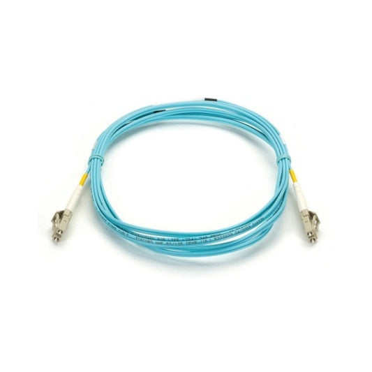 Black Box Om3 50/125 Multimode Fiber Optic Patch Cable - Ofnr Pvc, Lc To Lc, Aqua, 2-m (6.5-ft.) (FNT010002MLCLC)