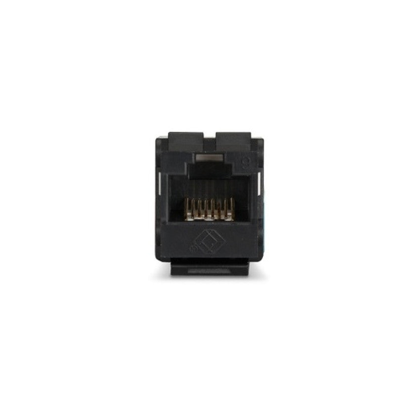 Black Box Cat6 Keystone Jack - Unshielded, 110 Punchdown Type, Taa, Black, Gsa, Taa (FMT631R3)