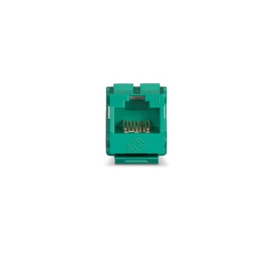 Black Box Cat6 Keystone Jack - Unshielded, 110 Punchdown Type, Taa, Green, Gsa, Taa (FMT634R3)