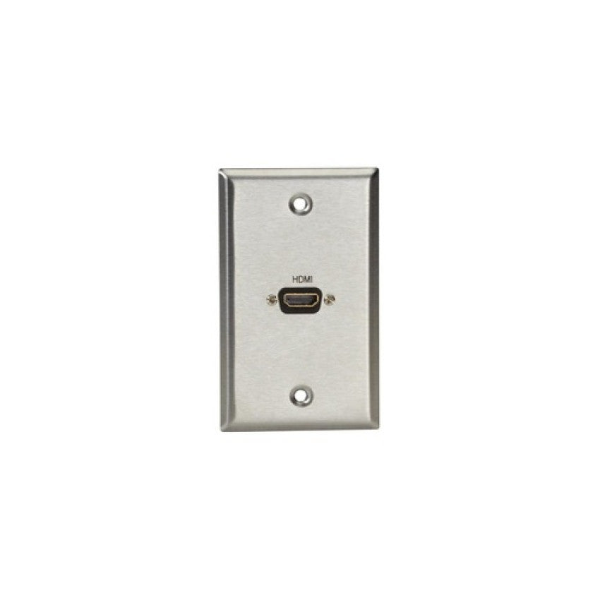 Black Box Av Wallplate - Stainless Steel, 1 Hdmi, Female To Female, Gsa, Taa (WP831)