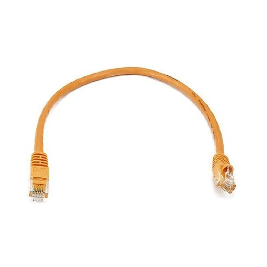 Monoprice Cat6 Utp Ethernet Cable_ 1ft Orange (3412)