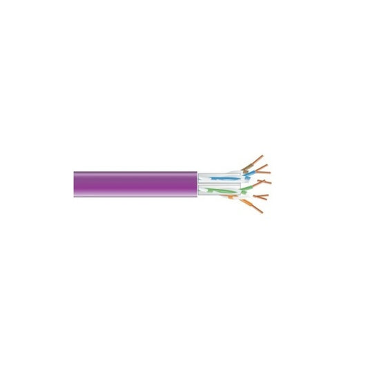 Black Box Cat6 550-mhz Solid Ethernet Bulk Cable - Unshielded (utp), Cmr Pvc, Purple, 1000-ft. (304.8-m) Pull-box, Gsa, Taa (EYN864APB1000)