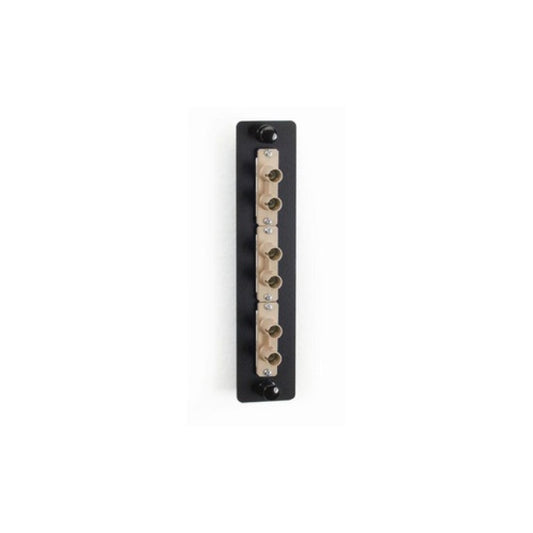 Black Box Low-density Multimode Fiber Adapter Panel - Ceramic Sleeve, (3) St Duplex, Beige, Gsa, Taa (JPM450B)