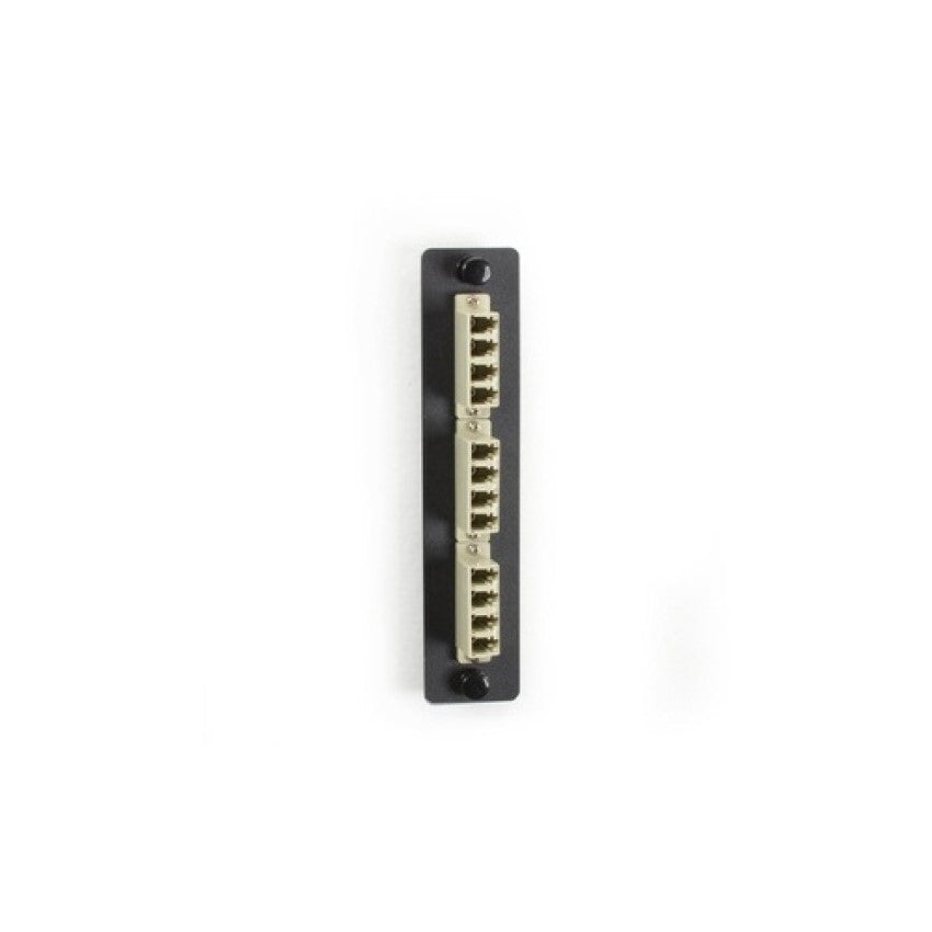 Black Box Low-density Multimode Fiber Adapter Panel - Ceramic Sleeve, (6) Lc Duplex, Beige, Gsa, Taa (JPM455BR2)