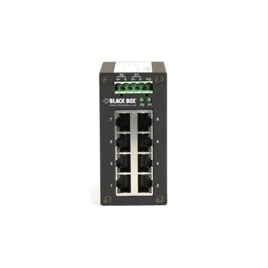 Black Box Gigabit Ethernet (1000-mbps) Hardened Temperature Switch - (8) 10/100/1000-mbps Copper Rj45, Gsa, Taa (LGH008A)