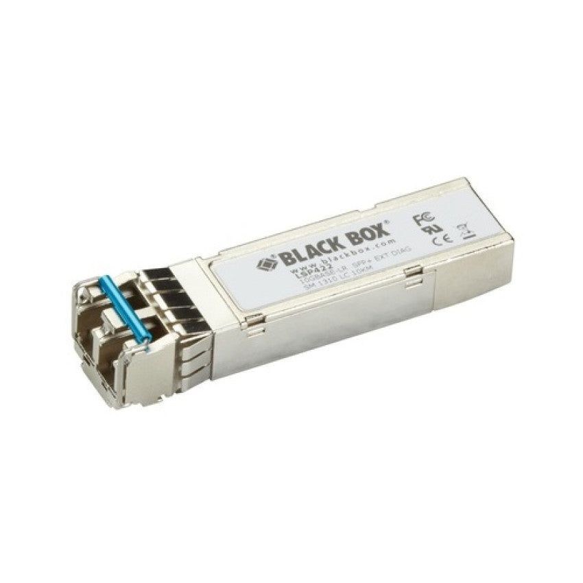 Black Box 10g (10-gbps) Sfp+ With Extended Diagnostics - (1) 10-gbps Singlemode Fiber, 1310nm, 10km, Lc, Gsa, Taa (LSP422)