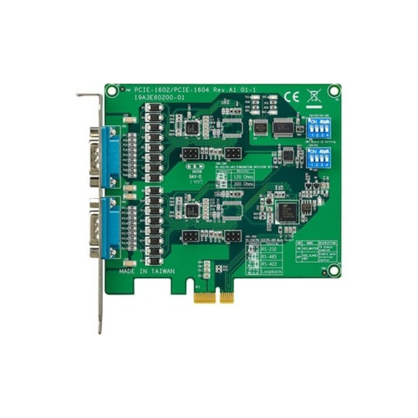 B+B Smartworx Pcie Card, 2xrs-232/422/485, W/surge & I (PCIE1602CAE)