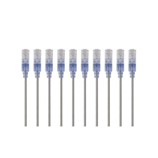 Monoprice Slim Cat6a Cable - 10pk 1ft Gray (15151)