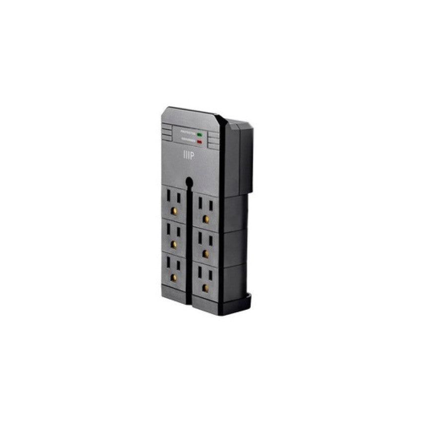 Monoprice Rotating Wall Tap_ 2160 Joules 6 Outlet (15876)