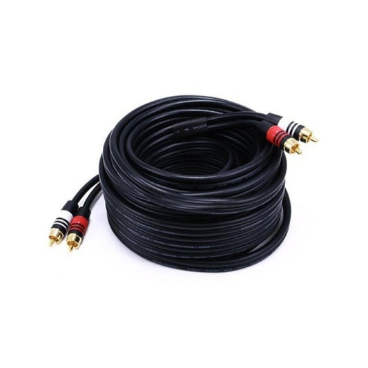 Monoprice Rca Plug/2 Rca Plug M/m Cable- Black35ft (2867)