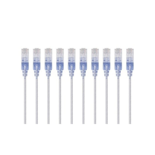 Monoprice Slim Cat6a Patch Cable_10pk_ 14ft White (15172)